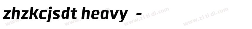 zhzkcjsdt heavy下载字体转换